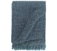 Couverture en coton 220 x 250 cm Bleu indigo Bleu G