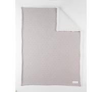 Couverture en coton biosherpa beige 75X100