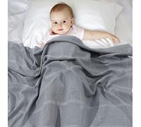 Couverture en coton cellulaire extra douce pour bébé Landau et voyage 75 x 95 cm