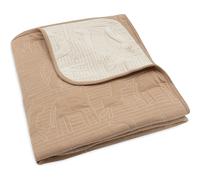 Couverture en coton Jungle Jambo Biscuit-Oatmeal (100 x 150 cm)