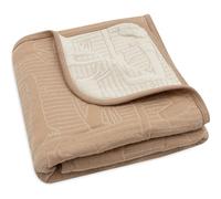 Jollein Couverture bébé Jungle Jambo 75×100 cm Biscuit 100% coton intérieur 100% polyester 2.0 TOG