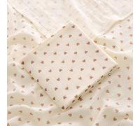 Couverture En Coton Pour,Literie D'été,Trucs Pour Bébés,Jeté Carré En Mousseline,Réception - Type Love-100x100cm