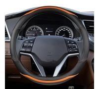 Couverture en Cuir Microfibre Accessoires Automobiles Garniture De Volant Voiture pour Hyundai NX4 IX35 2016 2017 2018-2022 Simple à Installer(Orange O Shape)