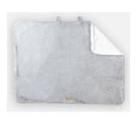 Couverture en fausse fourrure gris clair 75x100cm