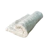 Couverture en fibre de céramique, déflecteur d'isolation ignifuge, évaluée à 1260 °C, résistance aux hautes températures pour forges, isolation de tuyaux (1 m, 40 mm)