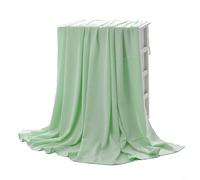 Couverture en fibre rafraîchissante pour lit et canapé, solution de sommeil confortable pour les chaudes journées et nuits d'été (100 x 120 cm, vert)