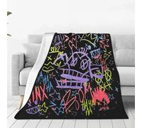 Couverture En Flanelle Arcane Anime, Couverture De Film De Jeu Lol Pour La Maison, Les Voyages, Tapis De Lit Super Doux