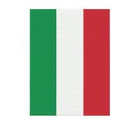 Couverture en flanelle avec drapeau de l'Italie, douce, chaude et durable pour lits, canapés, camping ou voyage, 127 x 101,6 cm