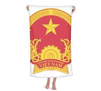 Couverture en flanelle douce et chaude avec emblème national du Vietnam