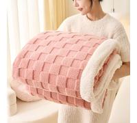 Couverture en Flanelle Douce et réversible, Plaid Moelleux et Douillet à Carreaux, décoration d'intérieur pour canapé, lit, Salon, Toutes Saisons, Gris, 150 x 200 cm