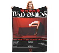 Couverture En Flanelle Du Groupe De Metalcore Bad Omens, Couverture Pour Canape, Album The Death Of Peace Of Mind, Couverture Douce Pour Voiture