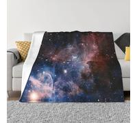 Couverture en flanelle microfibre ultra douce pour toutes les saisons, motif galaxie, univers lacté, pour literie, canapé et voyage