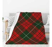 Couverture en Flanelle Super Douce à Motif Tartan écossais de Noël, épaisse et Confortable, pour canapé, 203 x 152 cm