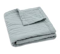 Couverture en gaze de coton bleu 75X100