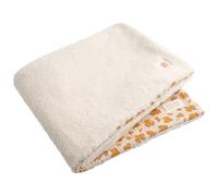 Sauthon Couverture bébé Petit Chou – gaze de coton et sherpa, motif léopard, Rose 75 x 100 cm