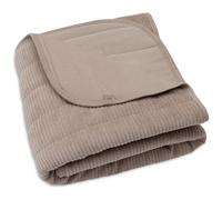 Couverture en jersey Velvet Rib Milky Coffee (75 x 100 cm)