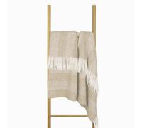 Couverture en Laine 140x200 cm, 100% Pur Produit de Moutons Néo-Zélandais, en Laine Doux pour Lit et Canapé, Jeté de Lit Élégant avec Franges - Nostra ZELANDIA Couverture Grande Taille