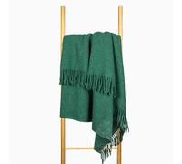 Couverture en Laine 140x200 cm, 100% Pur Produit de Moutons Néo-Zélandais, Plaid en Laine Doux pour Lit et Canapé, Jeté de Lit Élégant avec Franges - Nostra ZELANDIA Couverture Grande Taille