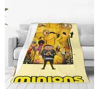 Couverture En Laine Douce Et Amusante, Motif Affiche Du Film Les Minions : L'ascension De Gru, Moi, Moche Et Méchant, Pour Lit, Canape, Printemps-Automne