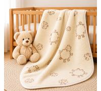 Couverture en Laine mérinos pour bébé, Couverture pour bébé, 140 x 100 cm, WOOLMARKED, pour Enfants, Cadeau Parfait, Produit Naturel