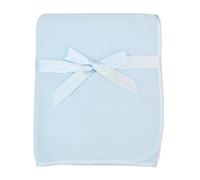 Couverture en laine polaire avec bordure en satin de American Baby Company, 7,6 x 20,3 cm, bleu