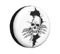 Couverture En Métal Torn Skull Opathy Pour Remorque,Modules Gothiques,Protection De Roue De Secours,Convient Pour Jeep Grand Traff14 "",15"",16 "",17"",Version 4x4 - Type 15 Inch #C