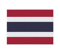 Couverture en micro-flanelle imprimée drapeau de la Thaïlande pour adultes, couverture chaude pour sieste, canapé et voyage, toutes saisons