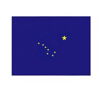 Couverture en micro-flanelle imprimée drapeau de l'Alaska pour adultes, couverture chaude pour sieste, canapé et voyage, toutes saisons