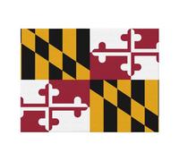 Couverture en micro-flanelle imprimée drapeau de l'État du Maryland pour adultes, couverture chaude pour sieste, canapé et voyage, toutes saisons