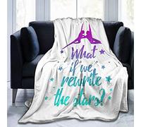 Couverture en micro polaire super douce avec inscription « Greatest Showman Rewrite The Stars » - Convient pour les couvertures de canapé pour adultes et enfants - 152,4 cm x 127 cm