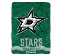 Couverture en micro-polaire unisexe pour adulte des Stars de Dallas de la LNH du Nord-Ouest, 117 cm x 152 cm