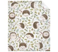 Couverture en molleton super douce et confortable, en flanelle, pour canapé, lit, 127 x 101,6 cm, motif hérisson