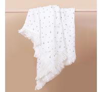 Couverture En Mousseline De Coton Pour Bébé,Pompon,Réception,Trucs,Infantile,Emmaillotage,Couette De Couchage,Couvre-Lit,1 Pièce - Type Starmoon-100x120cm