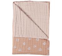 Couverture en mousseline félins cappuccino (75 x 100 cm)