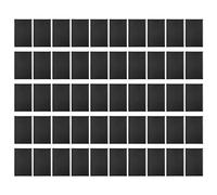 Couverture en papier B5 translucide givré, feuille de protection enroulable en PP pour rapports, présentations, Documents, 260x184mm, 50 pièces (Noire)