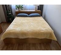 Couverture en peau d'agneau Relugan, peau de mouton dense, tannée par le procédé relugan, disponible en différents modèles, avec ou sans doublure
