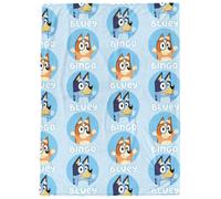 Couverture en peluche Bluey & Bingo - Dimensions : 117 x 152 cm - Literie en polaire ultra douce pour enfants