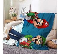 Couverture en peluche de Noël Super Mario Bros. Couvre-lit