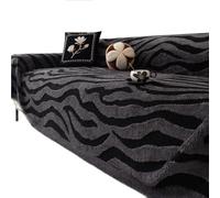 Couverture en peluche polyvalente et confortable pour canapé 2, 3 ou 4 places - Couverture d'hiver douce - Pour canapé et fauteuil - Grande couverture Sherpa (Gris A, 180 x 420 cm)