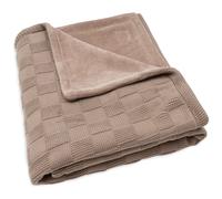 Couverture en polaire Box Knit Milky Coffee (100 x 150 cm)