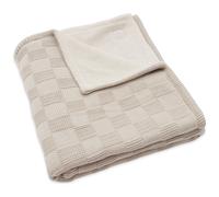 Couverture en polaire Box Knit Warm Sand (100 x 150 cm)