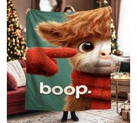 Couverture en polaire douce et confortable pour canapé, lit, bureau, salon, Noël, orange, 101,6 x 127 cm