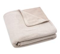 Couverture en polaire beige 75X100