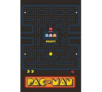 Couverture en polaire Pac-Man | Plaid pour lit | Motif labyrinthe Pacman | Couverture super douce | Parfaite pour n'importe quelle chambre, 100 x 150 cm