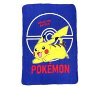 Couverture en polaire pour enfants Pikachu Pokémon de CARTOON - Couverture en polaire douce 100% polyester 100 x 140 cm