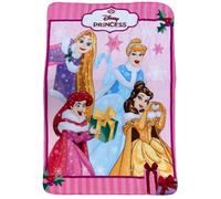 CARTOON Plaid enfant princesse Disney thème noël 100x140 cm couverture souple polaire 100% polyester 220 GSM chaud et léger idéal pour chambre de bébé ou canapé