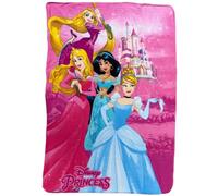 CARTOON Plaid enfant princesse Disney 100 x 140 cm couverture souple en polaire 100 % polyester 220 GSM chaud et léger idéal pour chambre ou canapé