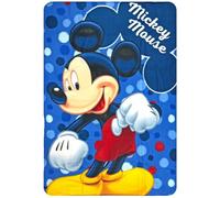 Couverture en polaire pour enfants Topolino Disney 100 x 140 cm - Plaid doux en polaire 100% polyester 220 g/m² - Chaude et légère, idéale pour la chambre d'enfant, le lit ou le canapé