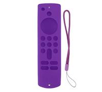 Couverture en Silicone pour Stick 3rd Gen Remote Control Control Anti Slip Protective Case avec lonyard Soft Shockproofing Skin Friendly Black Ensemble pour Une poignée Facile et (Set Violet)