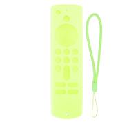 Couverture en Silicone pour Stick 3rd Gen Remote Control Control Anti Slip Protective Case avec lonyard Soft Shockproofing Skin Friendly Black Ensemble pour Une poignée Facile et (Vert Fluorescent)